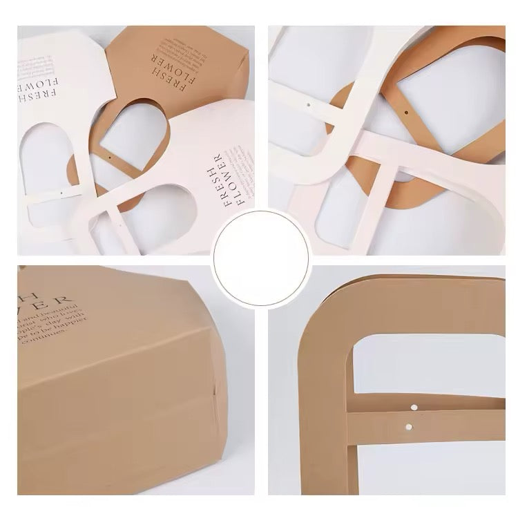 KRAFT PAPER FLORAL BAG