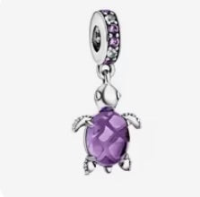 Speedy purple turtle bracelet charmie