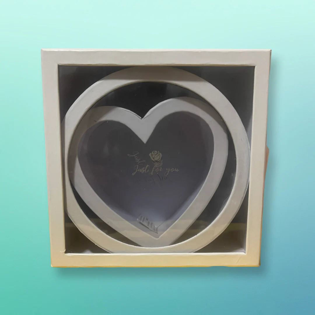 3PC Set Flower Box Round, Heart and Square