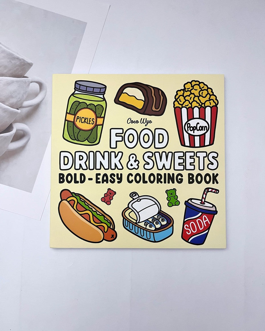 Food/Snacks Bold And Easy Coloring Books
