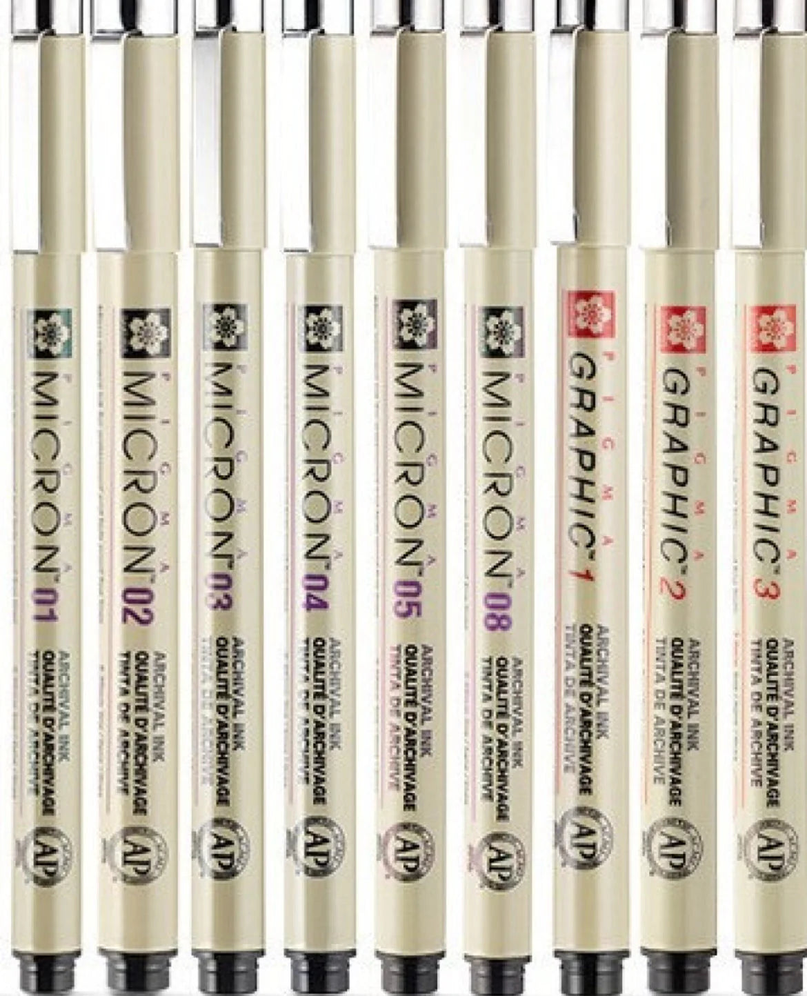 Micron Fineliner Pens Set (11pcs)