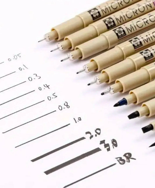 Micron Fineliner Pens Set (11pcs)