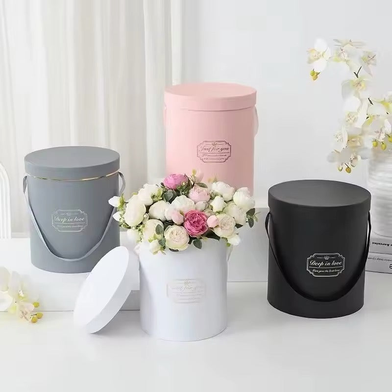 FLOWER ROUND BOX 3PCS