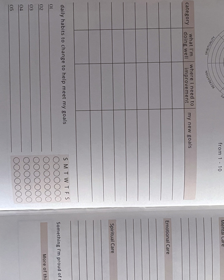 Self Care Journal