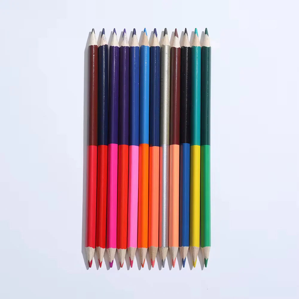 24-color Coloring Pencils Set (Double Tips)