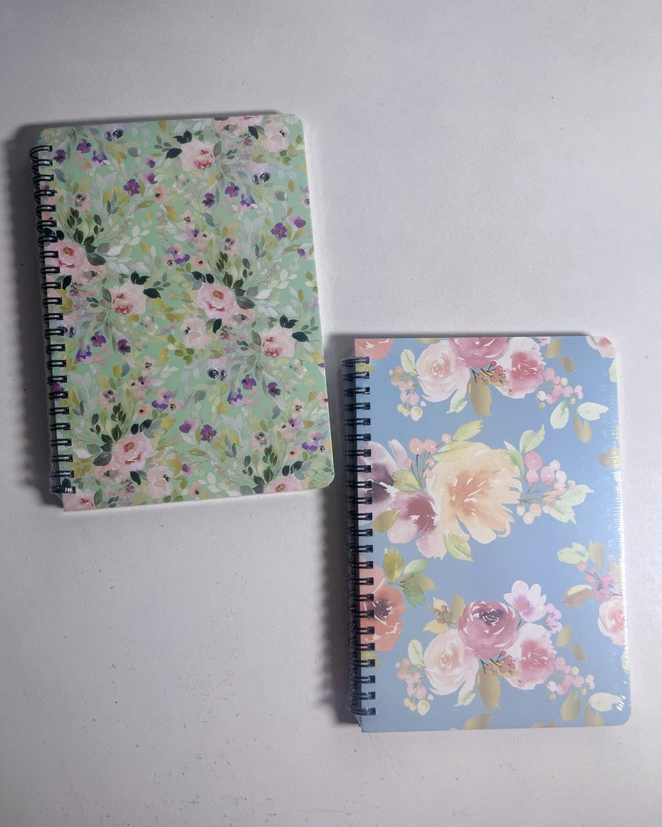 Mint Green Spiral Lined Notebook - A5