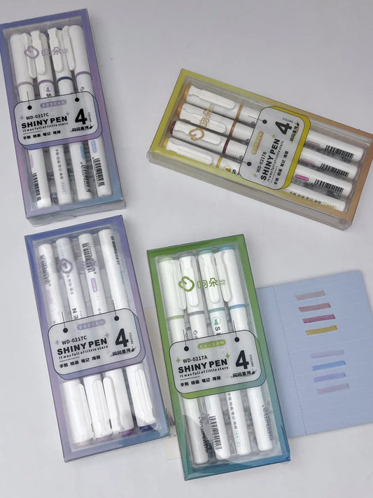 Glitter Highlighter Pens