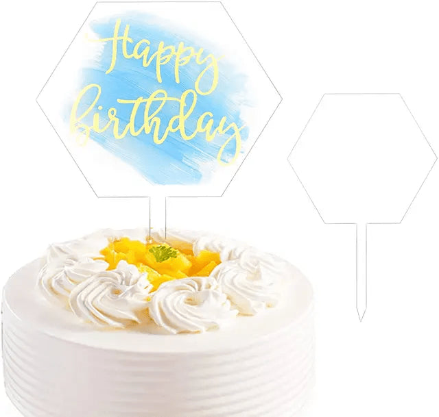 Blank Acrylic Cake Topper