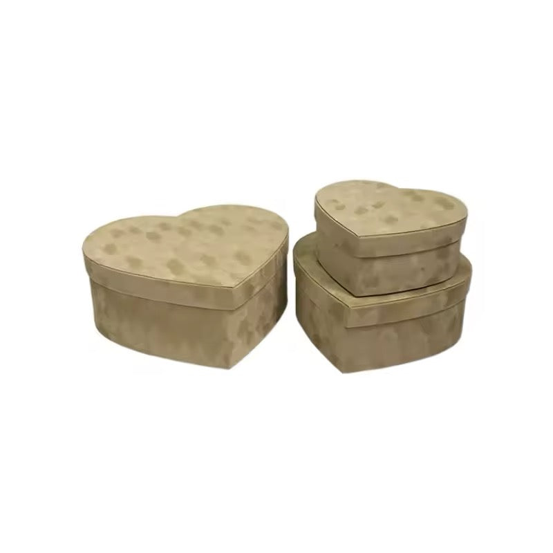 3pcs luxed heart set