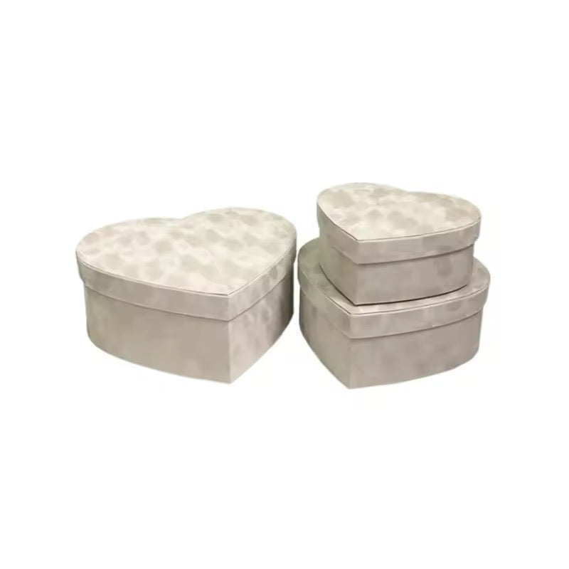 3pcs luxed heart set