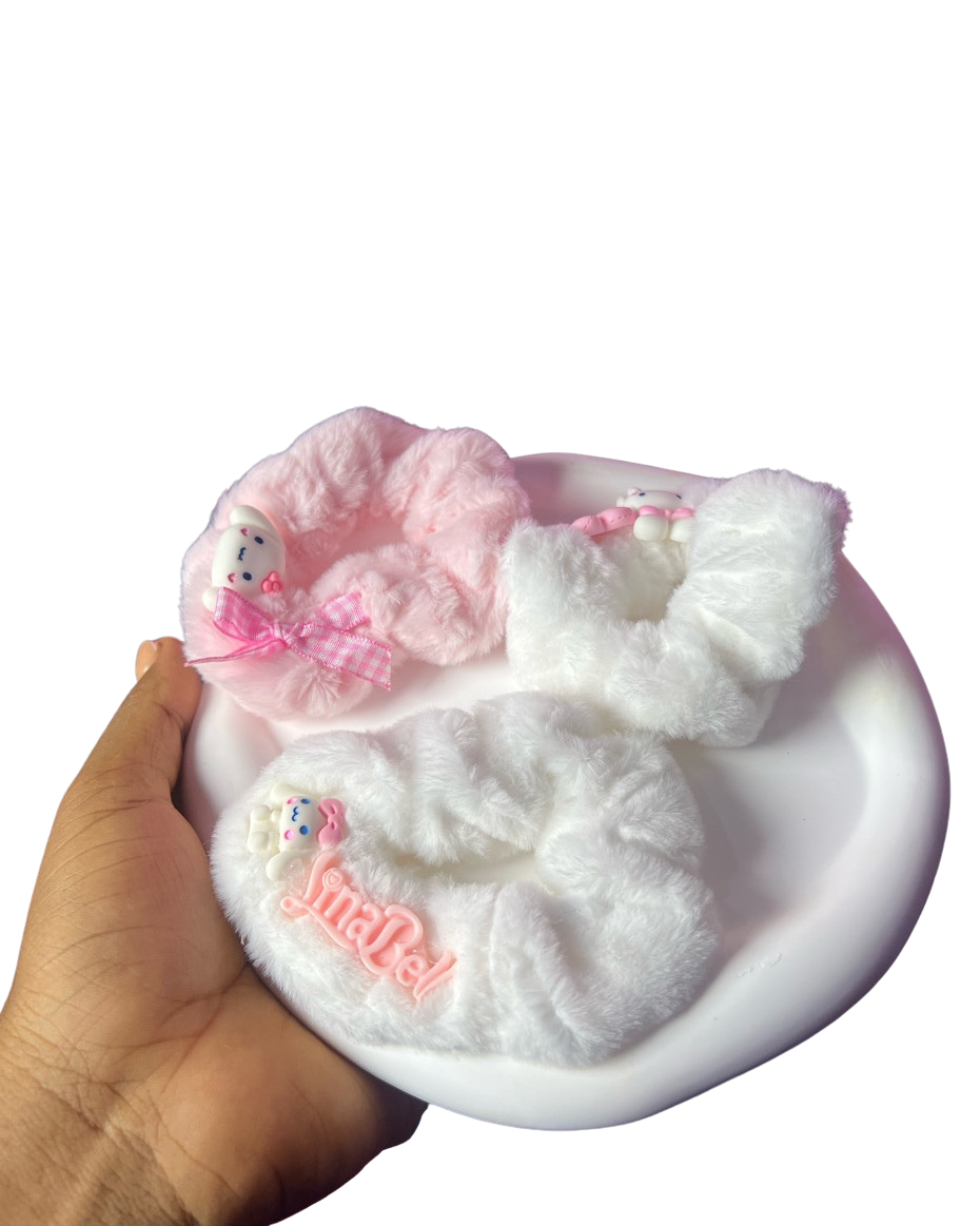 Fluffy scrunchies