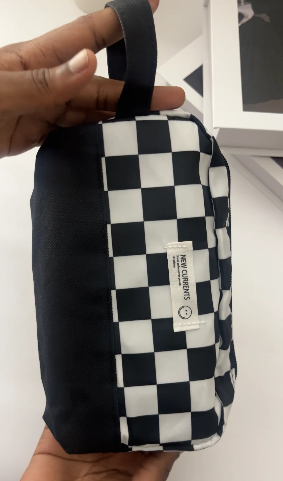 Moka Checkered Large Capacity Pen Purse