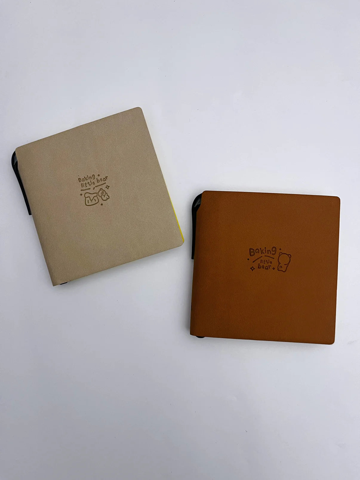Blank Leather Cover Mini Notebook