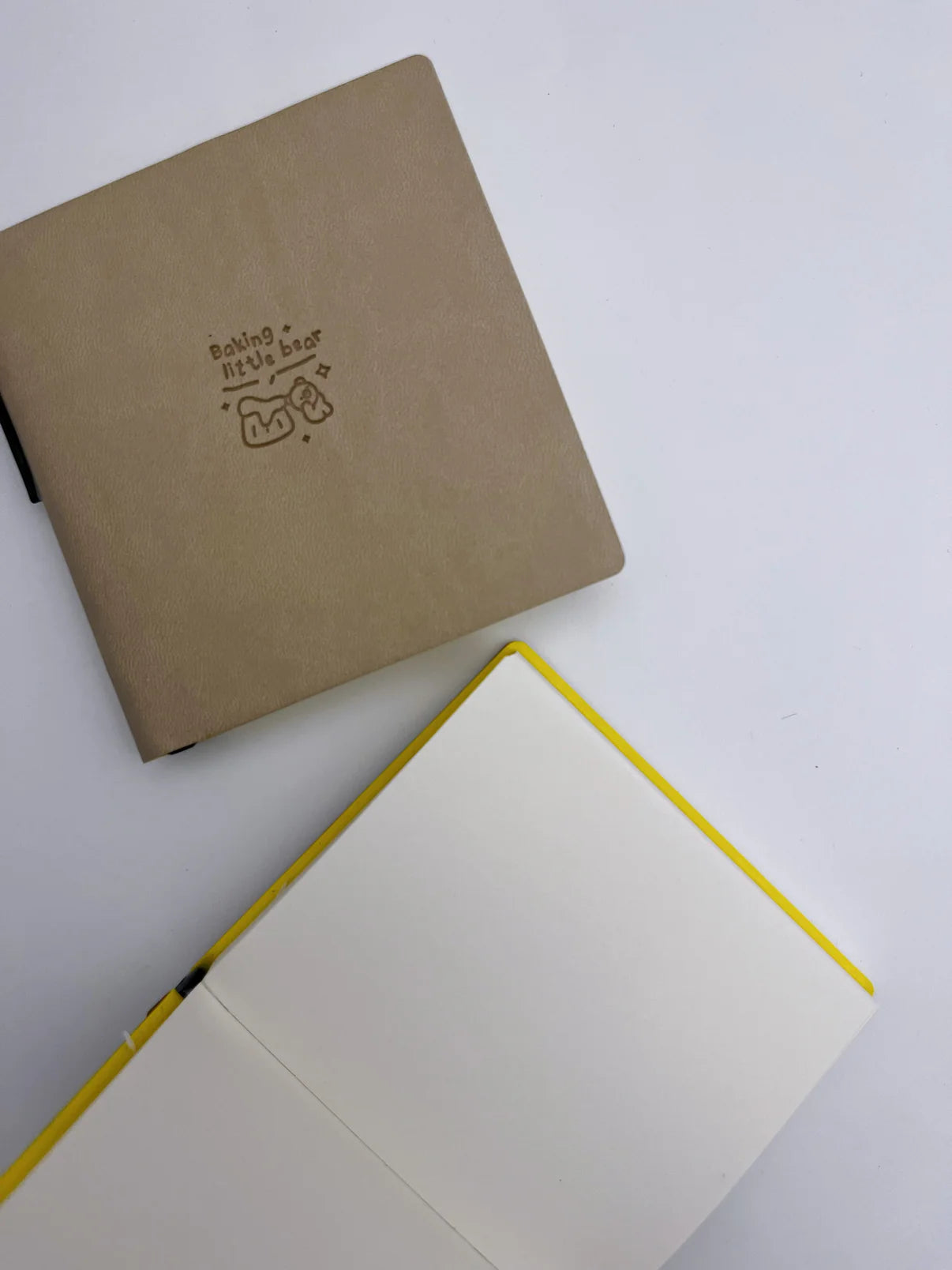 Blank Leather Cover Mini Notebook