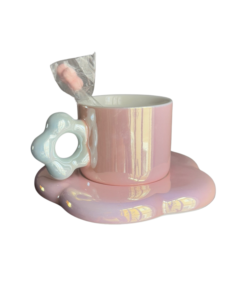 Daisy Tea Cup+Saucer+Spoon