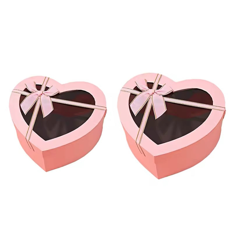 1pcs Heart with bow box