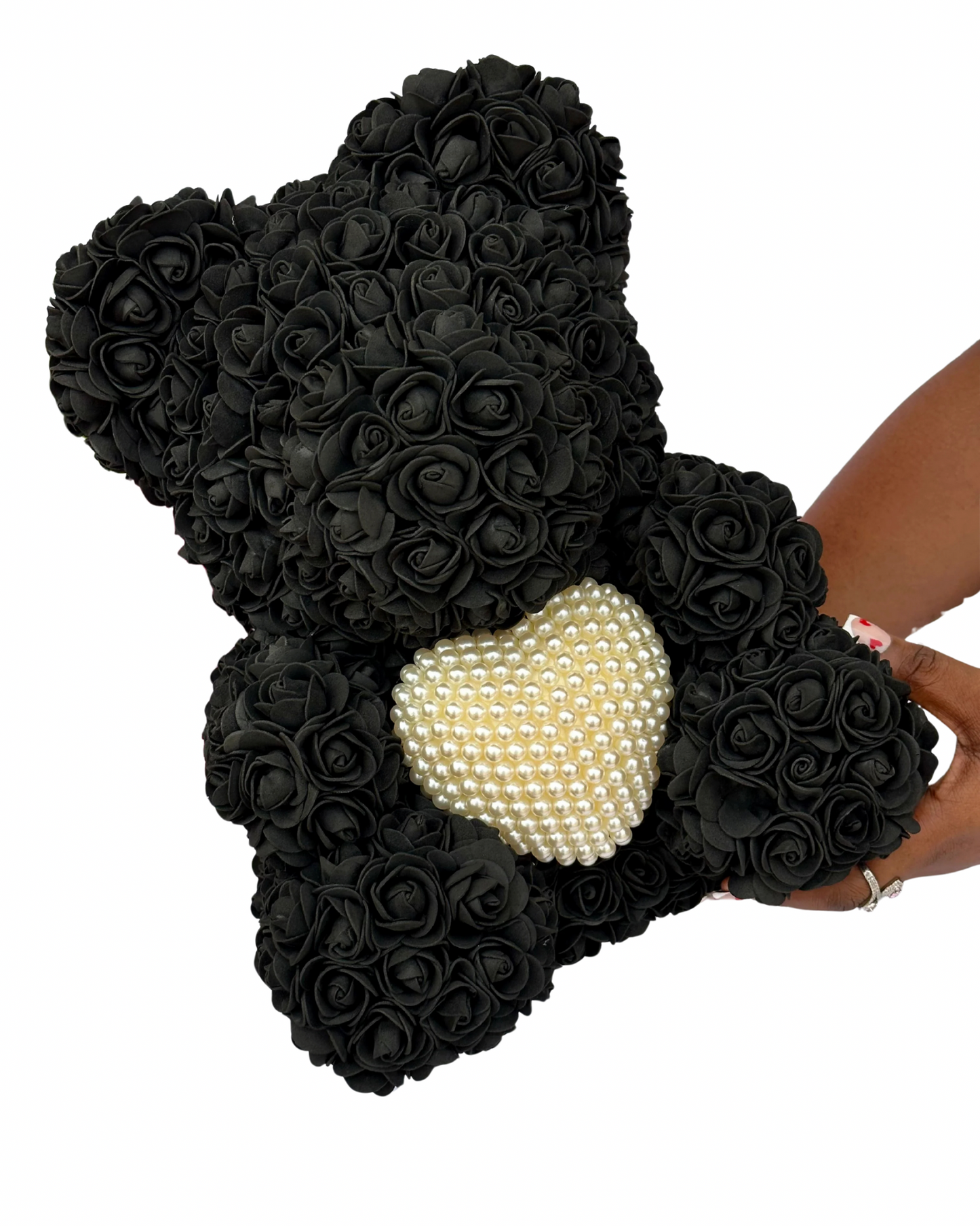 Rose Teddy Bear (Black)