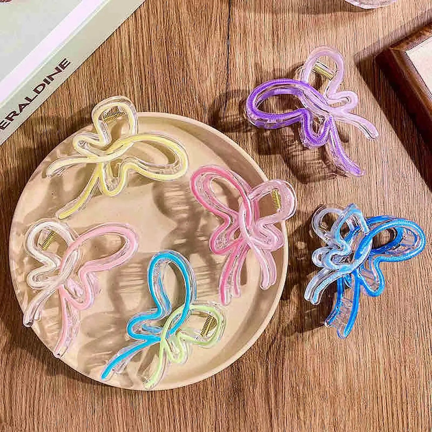 Butterfly inspired girly hair claw