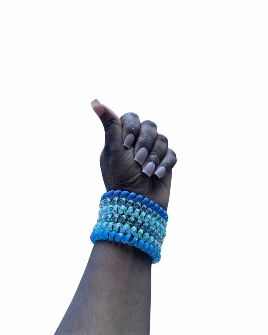 Spiral Bracelets - Blue