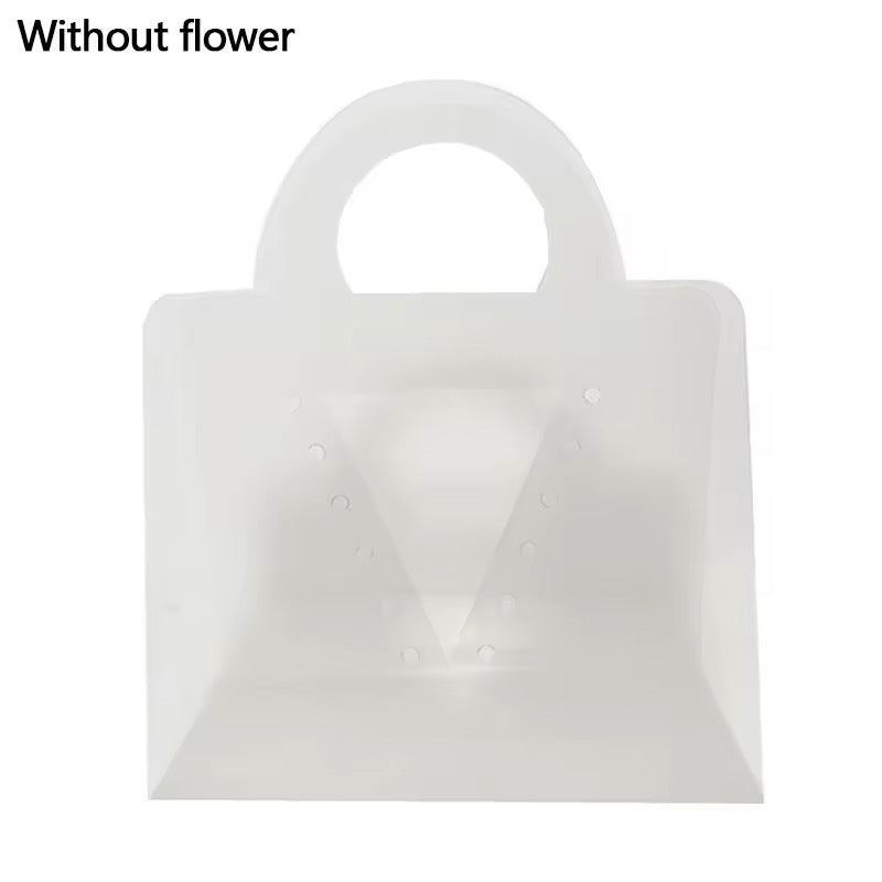 Clear bag with with open front