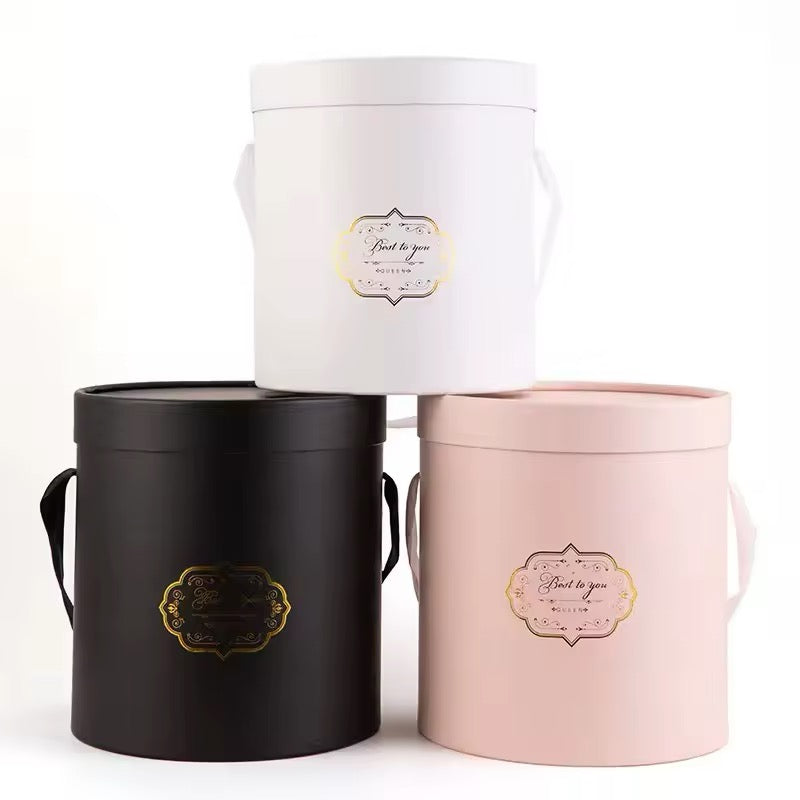 FLOWER ROUND BOX 3PCS