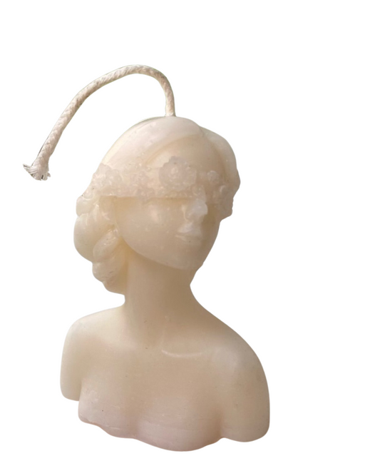 Mystique Blindfolded Lady Candle