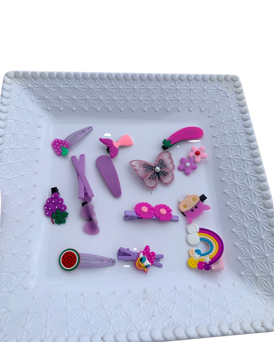 Kiddies Hair Clip set