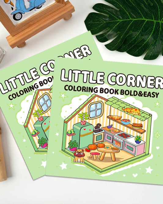 Little Corner Bold And Easy Coloring Book
