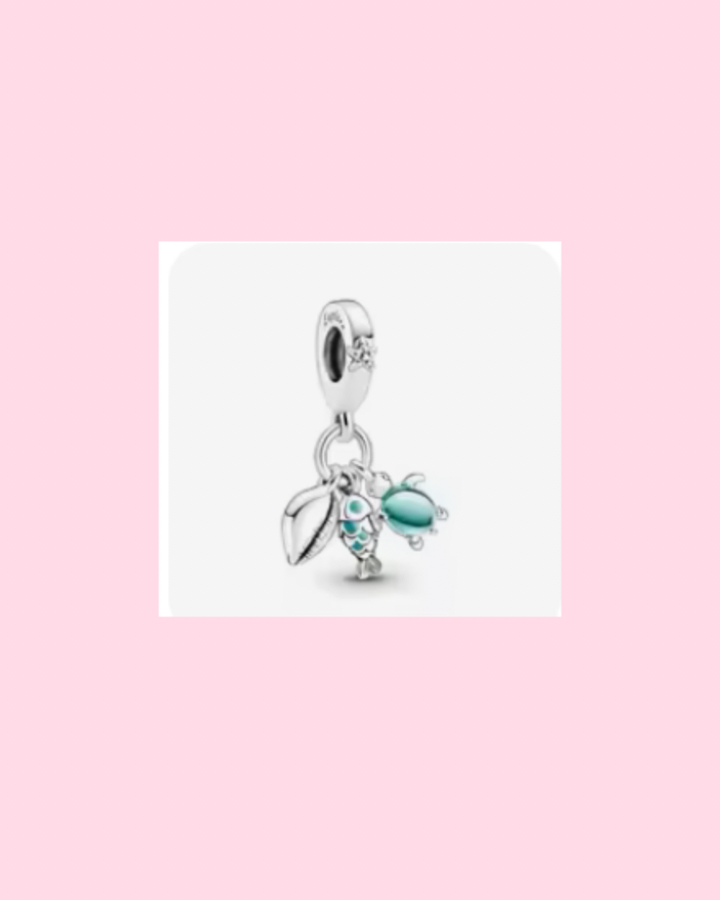 blue turtle bracelet charm