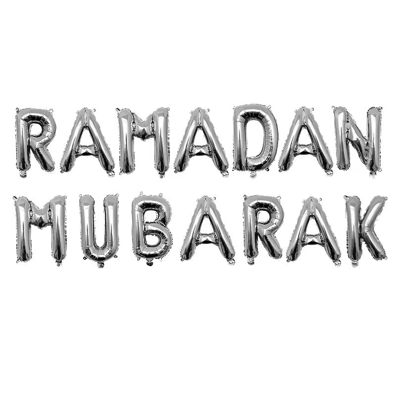 Ramadan Mubarak Foil Balloon Set