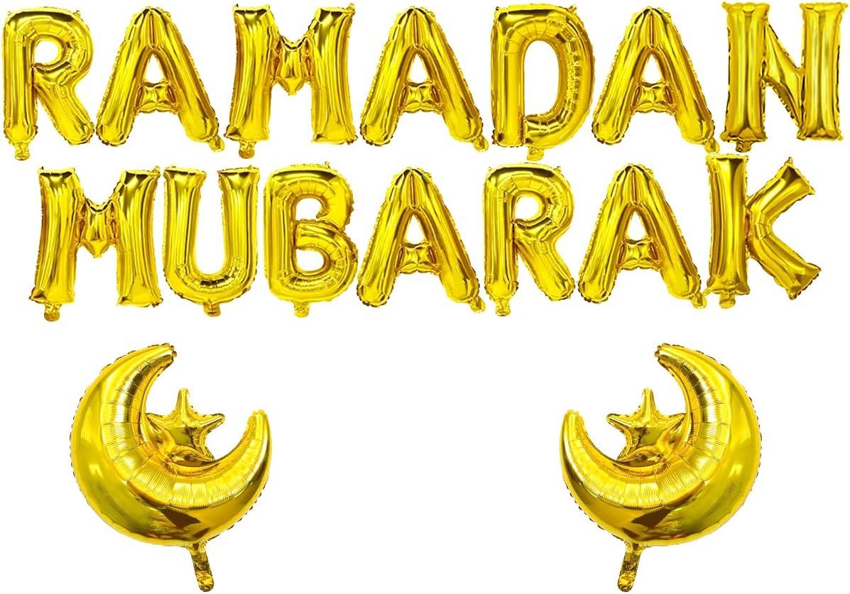 16inch Ramadan Mubarak Foil Balloon Set