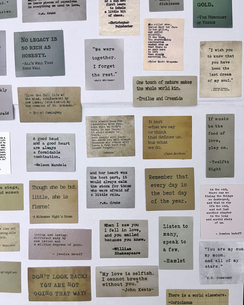Retro Quotes Stickers
