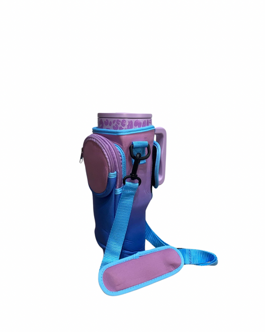 Tumbler Carrier Bag (Pink + Blue)