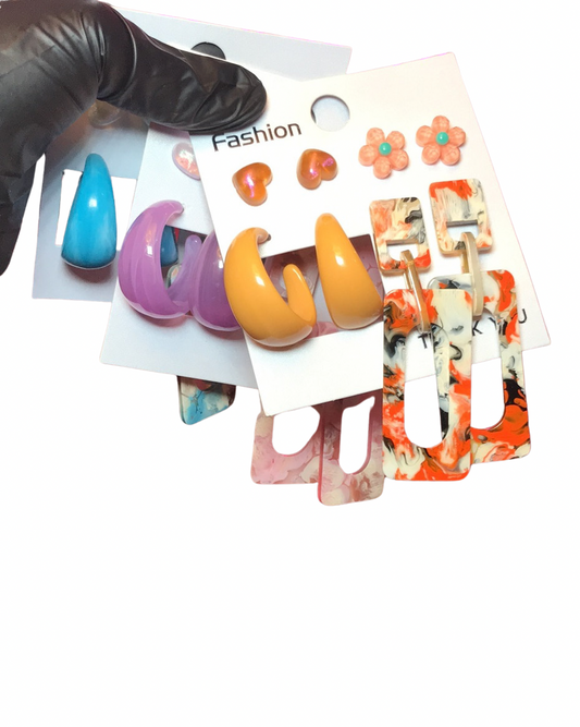 Acrylic Earrings Set