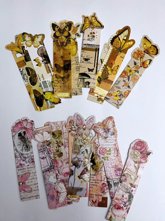 Flower Paper Bookmarks