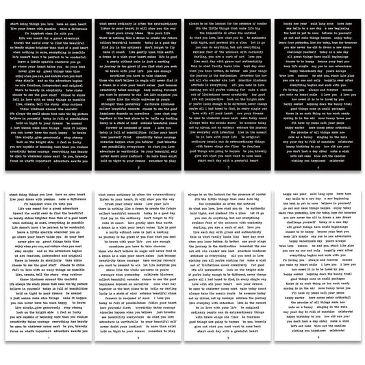 Small Talk Black / White Sticker Sheet