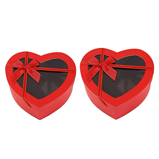 1pcs Heart with bow box