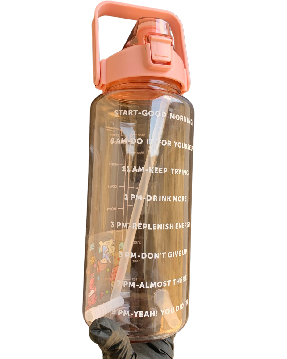 2 Litres Motivational Water Bottle