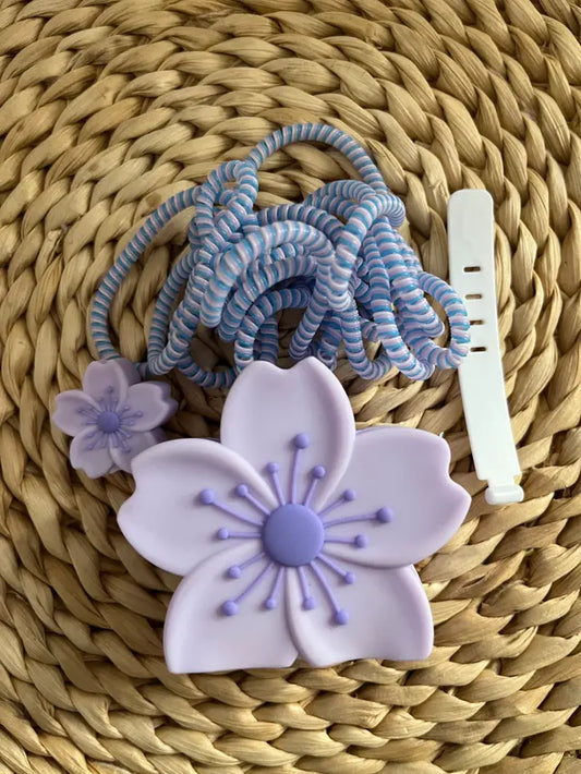2 Pin Purple Daisy Charger Protective Case