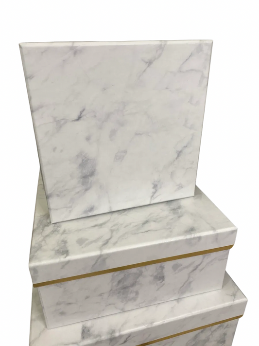 3pc Marbled Square set
