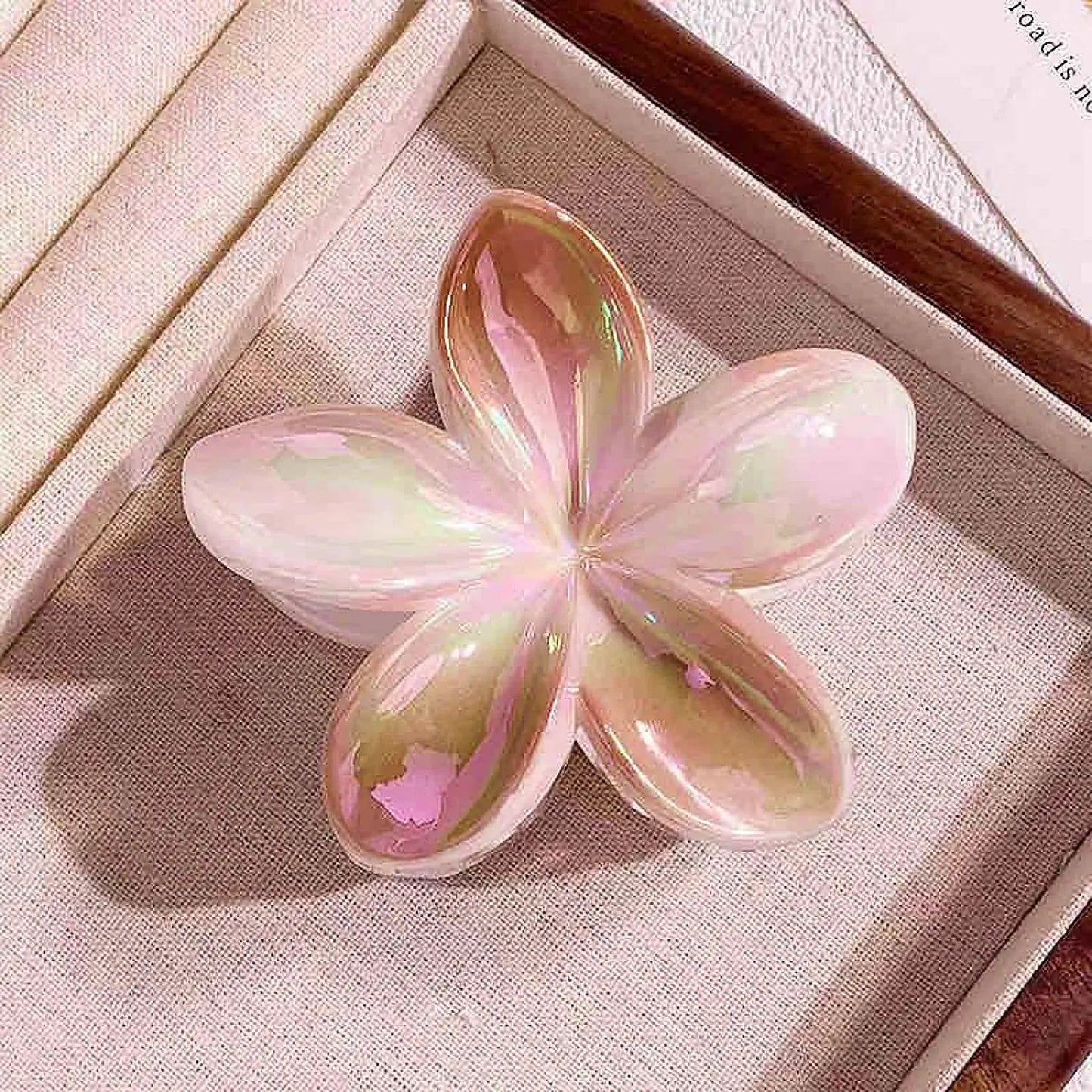 Flower design hair claw