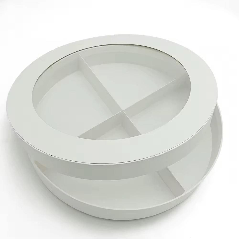 4 divided round box