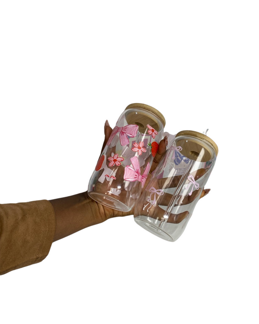 Sippy Bow Printed Cups - X2