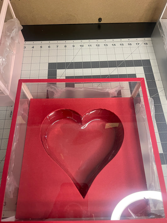 Acrylic Heart Medium box