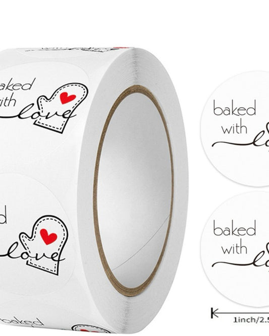 Baked With Love Sticker