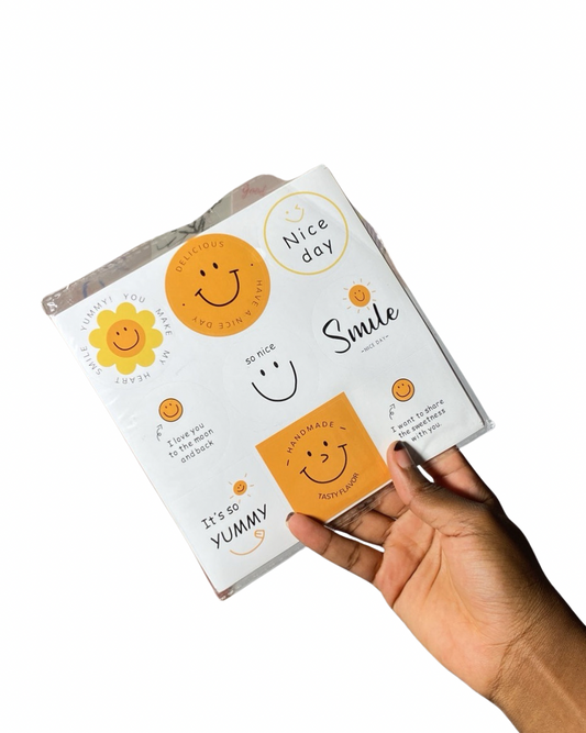 45pcs Smiley Packaging Sticker