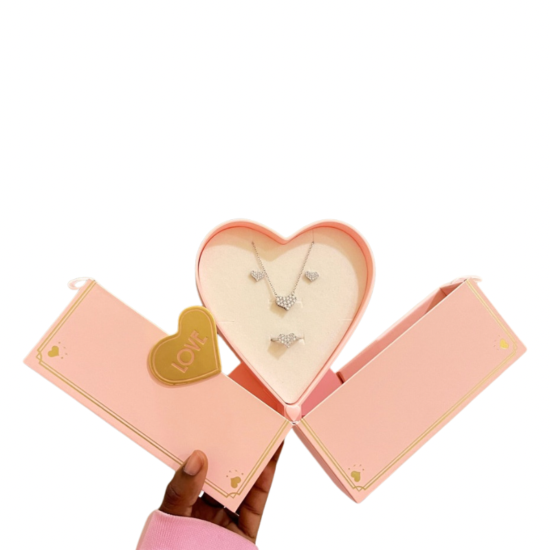 Heart Shaped Jewelry Set