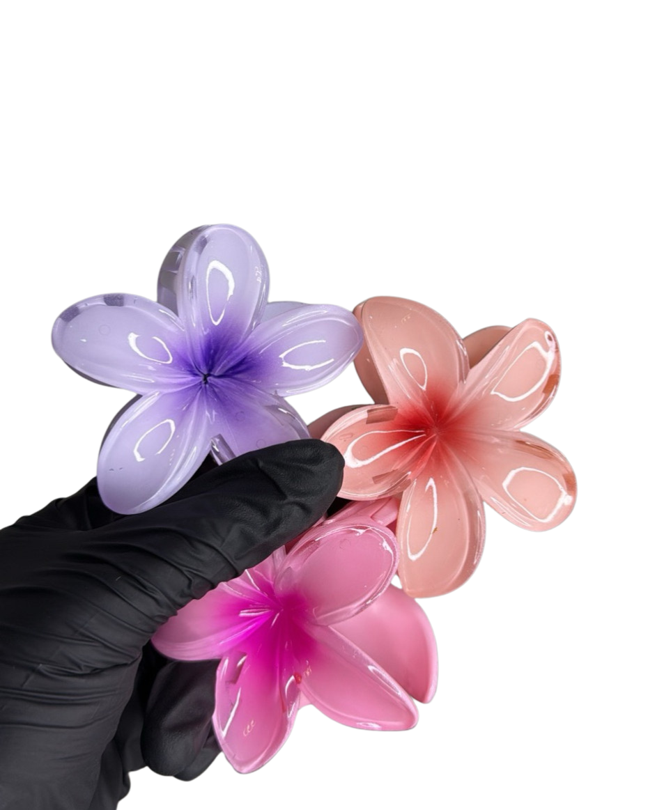 Flower Claw Clip set