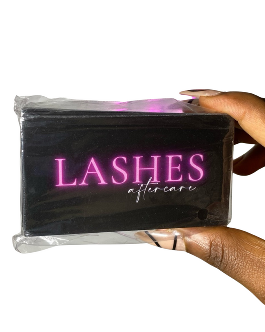 100pcs Lashes Care Card