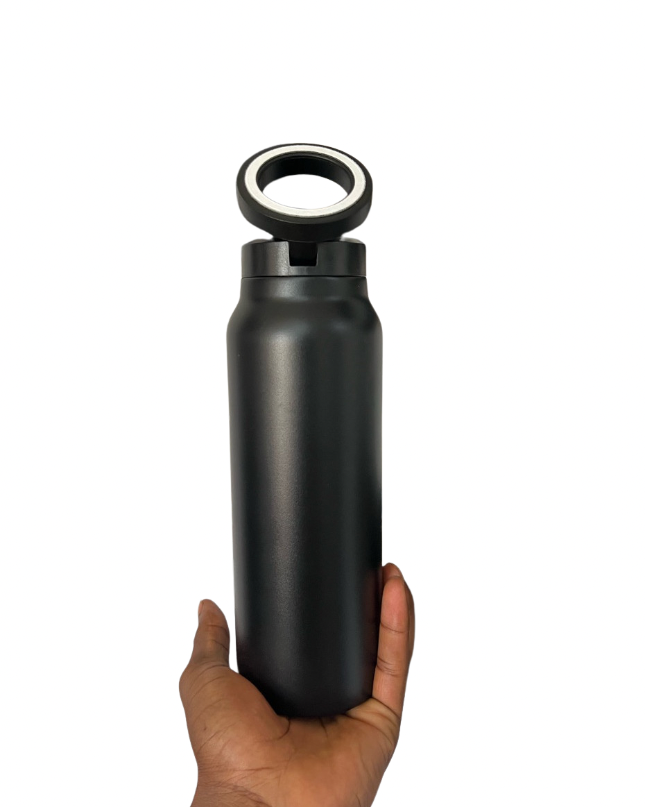 Magnetic Vacuum Insulated Bottle (Black)